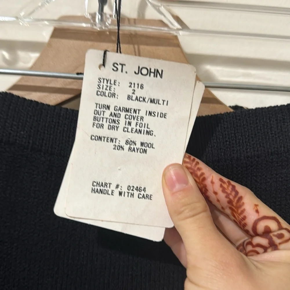 NEW • St. John’s by Marie Gray • Women’s Vintage Beaded Knit Skirt and Blazer 2